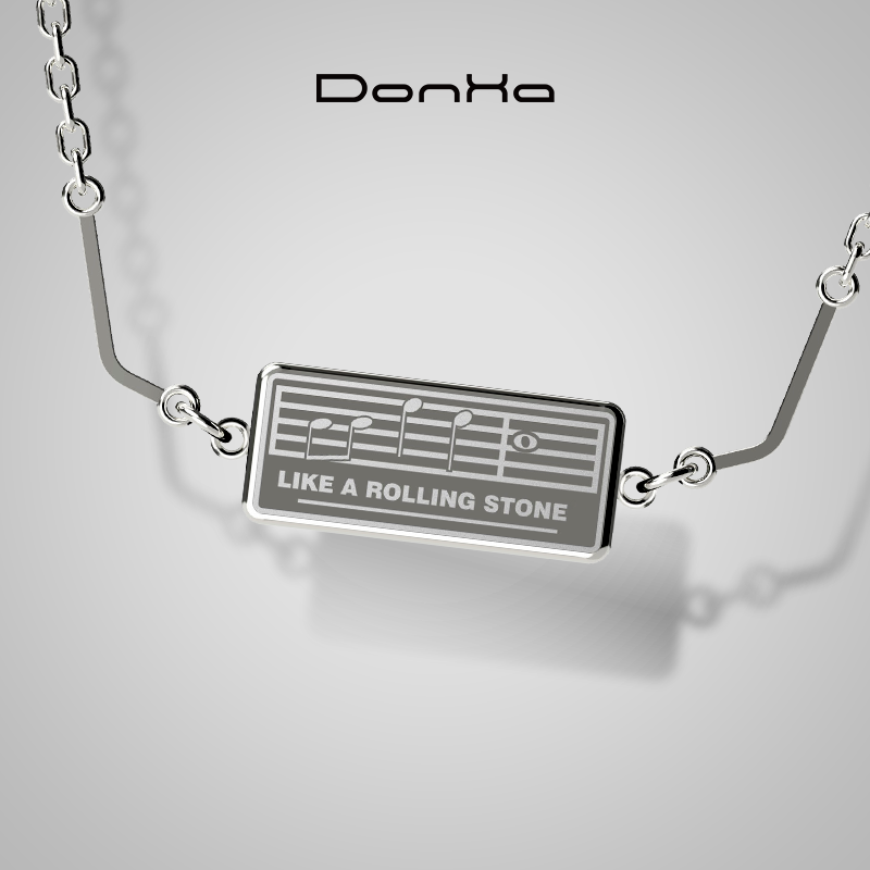 DonHa Bob Dylan | Harmonica Necklace Silver